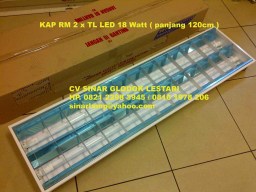 Kap Lampu RM + Lampu TL LED 2 x 20W PHILIPS